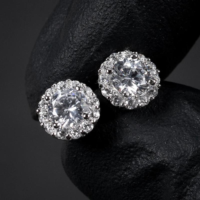 2026 Dainty Small Round CZ Stud Earrings for Women Simple and Elegant Daily Wear Ear Piercing Accessories Statement Jewelry