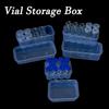 3mL Peptide Vial Case Plastic Microtube Storage Box Stackable Clear Freezer Tube Box Refrigerator Organizer Diabetic Supplies