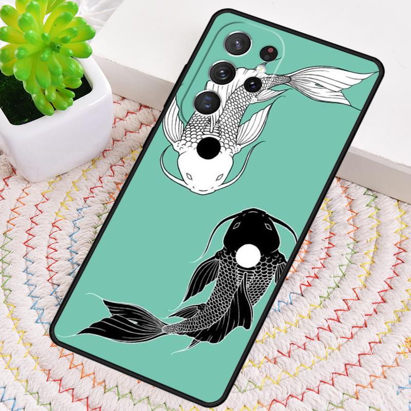 Силиконовый чехол для телефона с изображением рыбы кои Инь-Ян для Samsung Galaxy note 10 pro S26 S25 S24 S23 S22 S21 Plus S25Ultra Чехол Capa