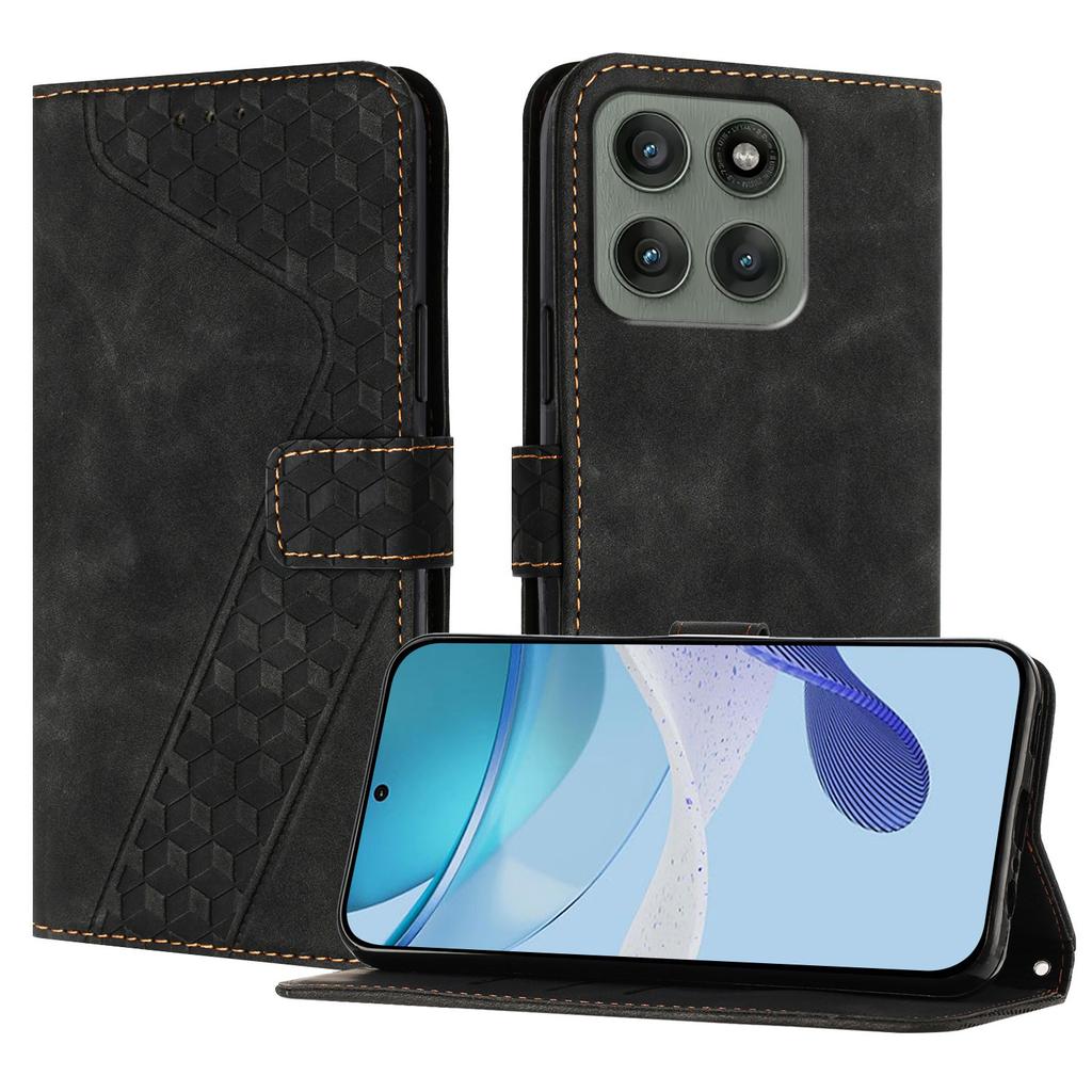 For Motorola Edge 60S Pro/Motorola Edge 60 Pro 5G Leather Case 7-Shaped Pattern Wallet Stand Shockproof Phone Cover