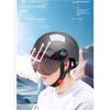 Electric Bike Helmet Summer Breathable Electric Motorcycle Open Face Helmet Men Women Dual Lenses Jet Scooter Half Helmets