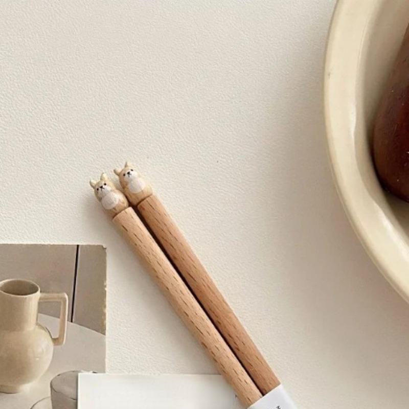 1 шт. красочные буковые палочки для еды с милым 3D-рисунком животных для суши и ужина