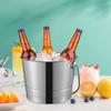 Ice Bucket Champagne Drink Cooling Metal Beverage Tub for Summer Vacation