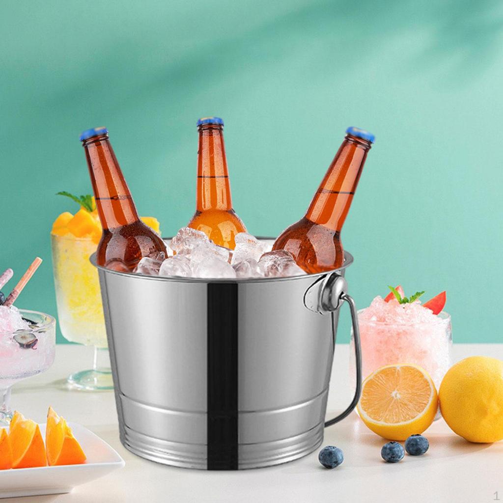 Ice Bucket Drink Cooling French Fries Container Beverage Chilling Snack