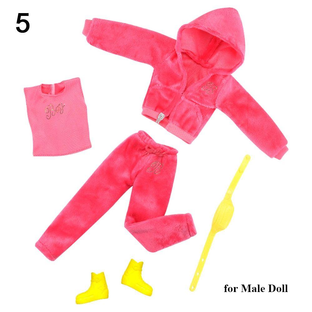 2024 Male/Female Doll Clothing 9 Styles Velvet Sportswear Caps High Quality DIY Toys  30CM Doll