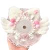 Handmade K-POP Badge Displaying Case Lace Wings Bow DIY Pain Bag Filler Badge Holder  Girls
