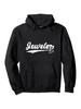 Casual Hoodie with "Jeweler" Diamond & Gemstone Print - Black Pullover with White Lettering
