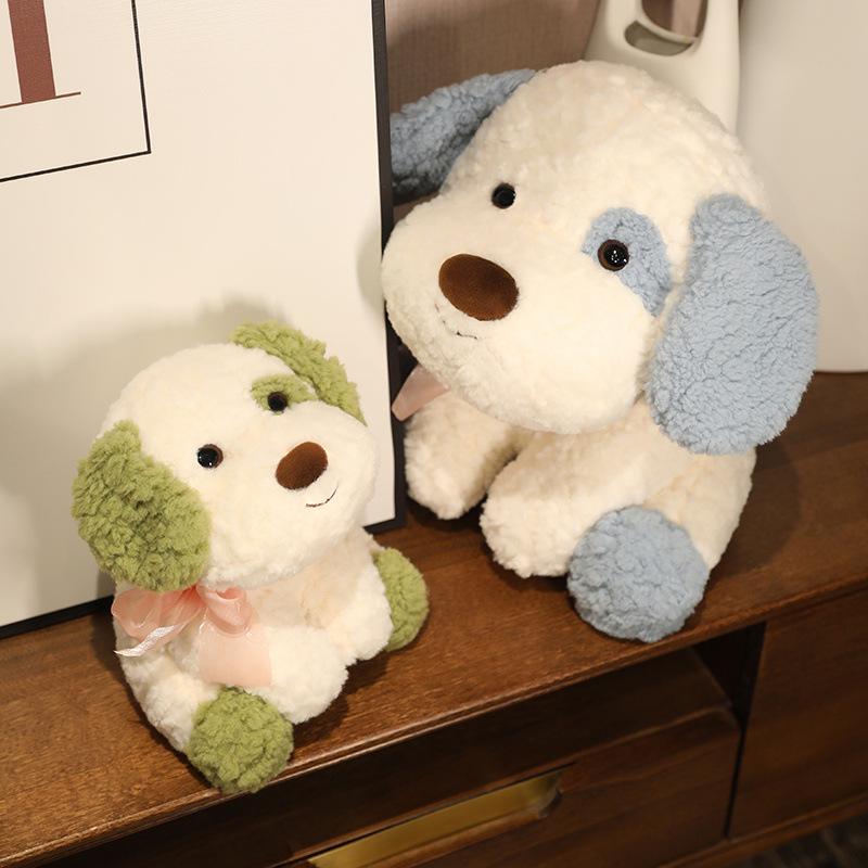 Мягкие игрушки плюшевые мультяшные кудрявый щенок кукла имитация сидячая собака красивая кавайная подарок на день рождения для детей
