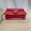 [Pre-Owned] Gold Double G Chain Shoulder Strap Crossbody Accordion Bag - Very Good #1FX8QZ