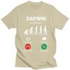 Lets Go Darwin Is Calling T Shirts Men 100 Cotton Tee Tops Valentines Day Gift Tshirt ShortSleeve Tshirt