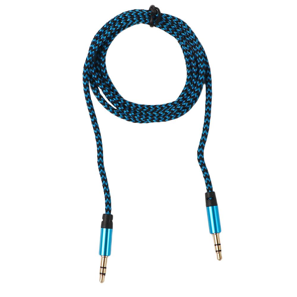 Male Nylon Earphone Micphone Adapter 3.5 Mm Audio Cable Cable Cord Adapter Digital Cables Aux Cable