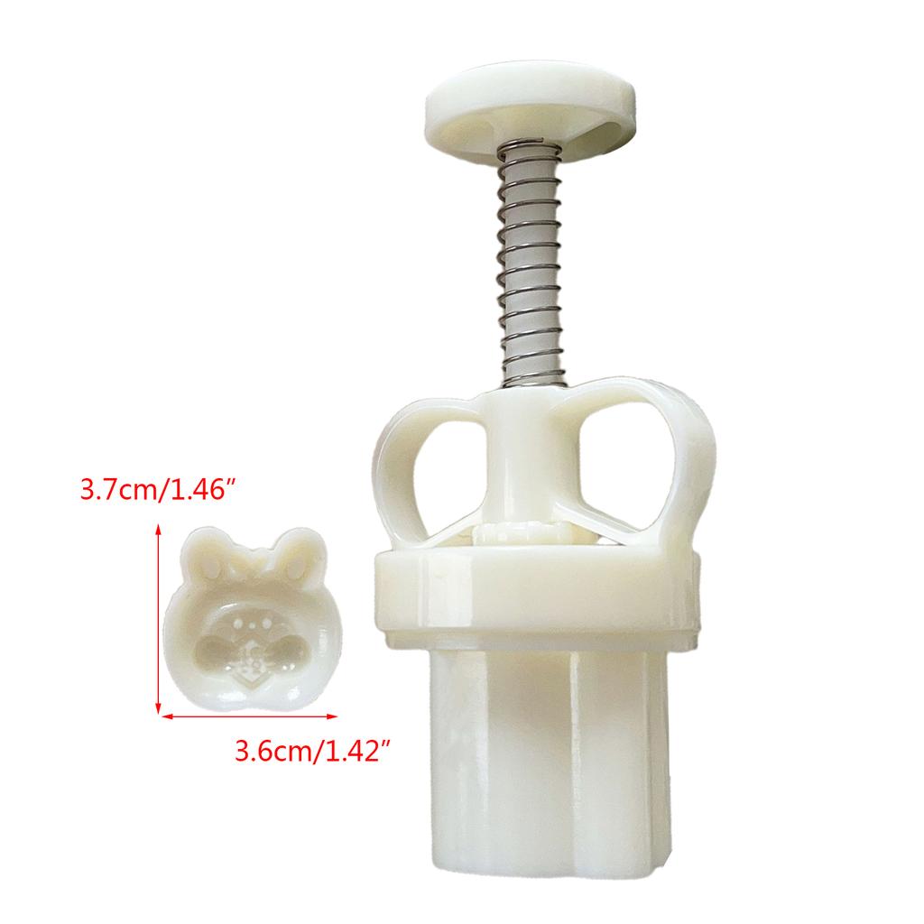 Пластиковые штампы для лунного кекса в форме кролика, формы для лунного кекса, аксессуары для самостоятельной выпечки, инструменты для лунного кекса для фестиваля середины осени