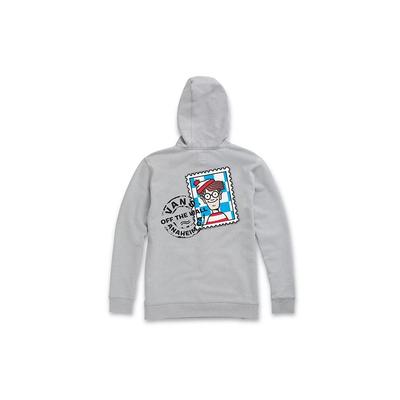Vans X Где Уолдо? Коллаборация Повседневный Спорт Мультфильм Толстовка Мужские толстовки Серый VN0A5FGGZH5