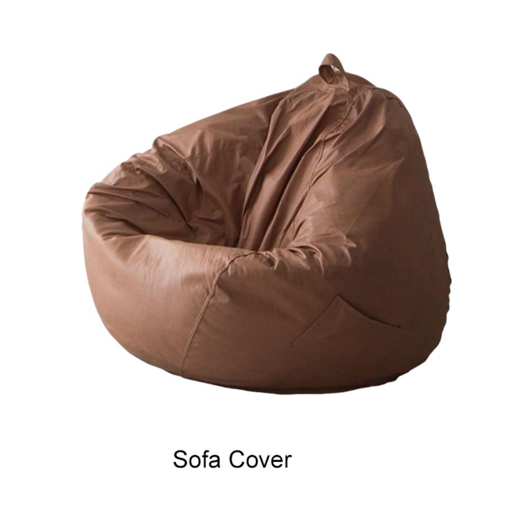 Waterproof Bean Bag Chair Sofa Cover with Handle and Pocket Puff Couch Cover Lazy Sofa Cover Kids