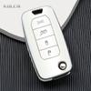 Модный чехол для автомобильного ключа TPU Flip Key Case Cover Shell Fob для Jeep Renegade Compass 2016 2019 4 кнопки складной протектор без ключа аксессуары
