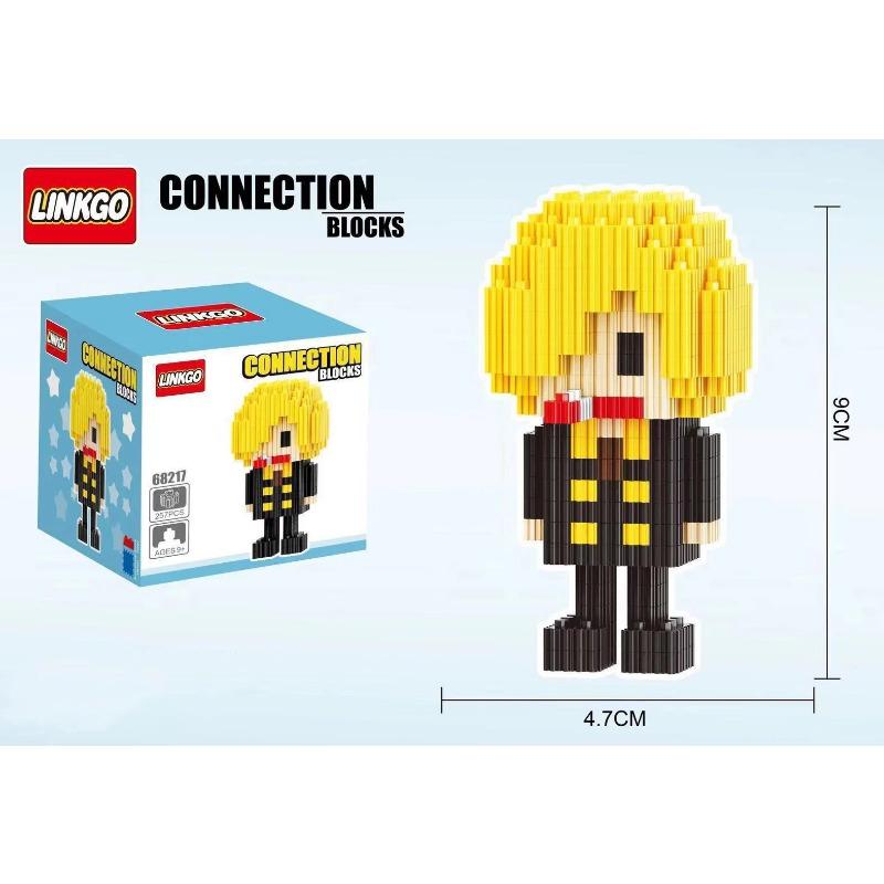 One Piece Connection Building Blocks Luffy Chopper Nami Sanji Zoro Usopp Ace Franky Brook Robi Diamond Brick Figure Toy For Kids