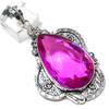 Pink Kunzite Gemstone Handmade 925 Sterling Silver Jewelry Pendant 2.84" Q7O21