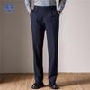 Romon Men's Thickened Wool Blend Casual Suit Pants
