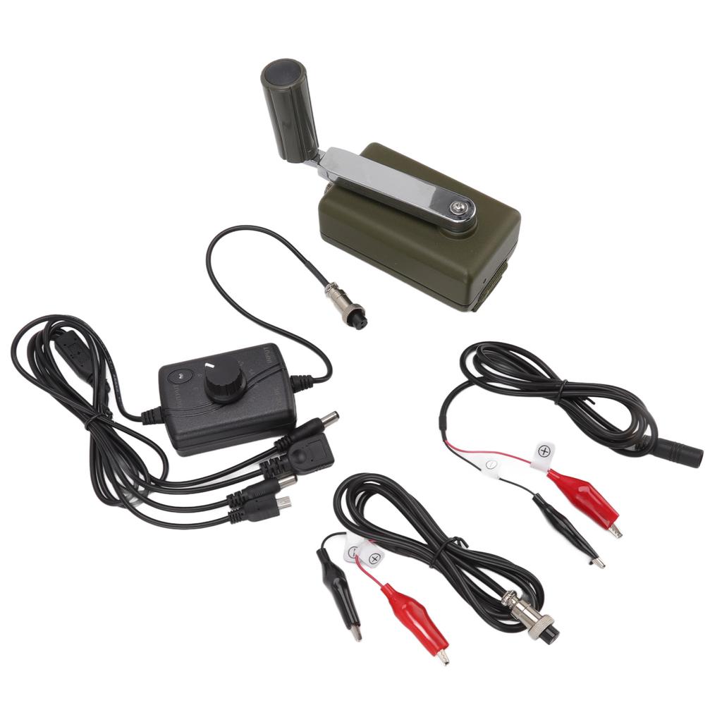 30W Hand Crank Generator Portable Manual Hand Crank Generator Waterproof Outdoor Emergency Charger