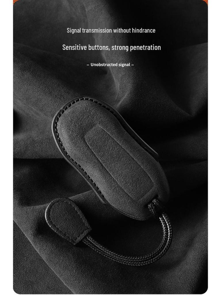 Suede Key Cover with Buckle for Porsche Macan 4, Fits 25 Models, Pure Electric & Jincheng Edition