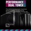 Cooler Master MasterAir MA824 Stealth 8 Heat Pipes Dual Tower Fan Совместим с воздушным охлаждением CPU Cooler FN1995 и LGA1700/AM5/AM4 MAM-D8PN-318PK-R1