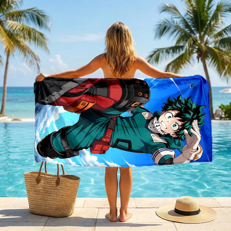 Deku Fashion Beach Towel: Ideal for Summer Adventures Soft, absorbent and quick drying suitable for swimming and bathing