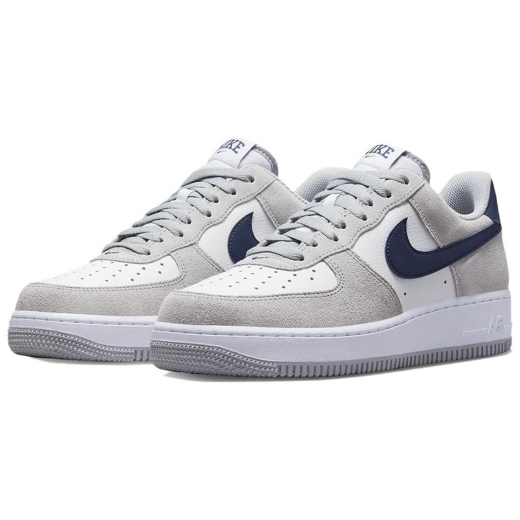Nike Мужские кроссовки Air Force 1 07 Georgetown серые светло-дымчато-серые Summit-White FD9748-001
