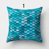 Роскошная наволочка с чешуей русалки из мягкой персиковой ткани для спальни и дивана