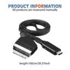 Кабель-адаптер видеоконвертер SCART в HDMI с выходом 1080p 720p для HD-телевизора, дисплея и совместимости