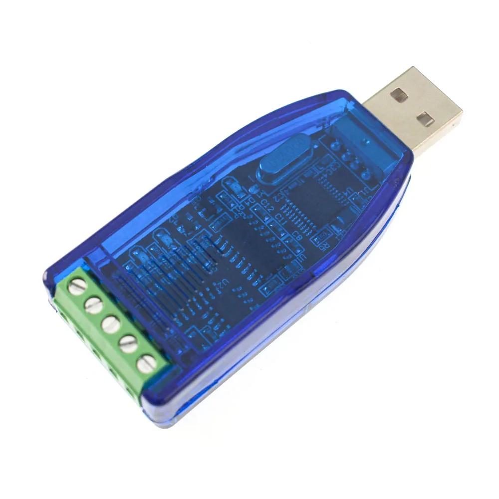 1 шт. Промышленный коммуникационный модуль USB в RS232 RS485 Конвертер Защита TVS Двунаправленный Полудуплексный Серийный Линейный Конвертер