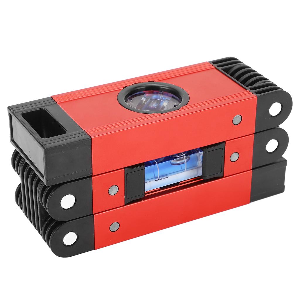 Магнитный Складной Уровень 3 Секции Гибкий Уровень Многоугольный Деревообрабатывающий Уровень Измерительный Инструмент Красный