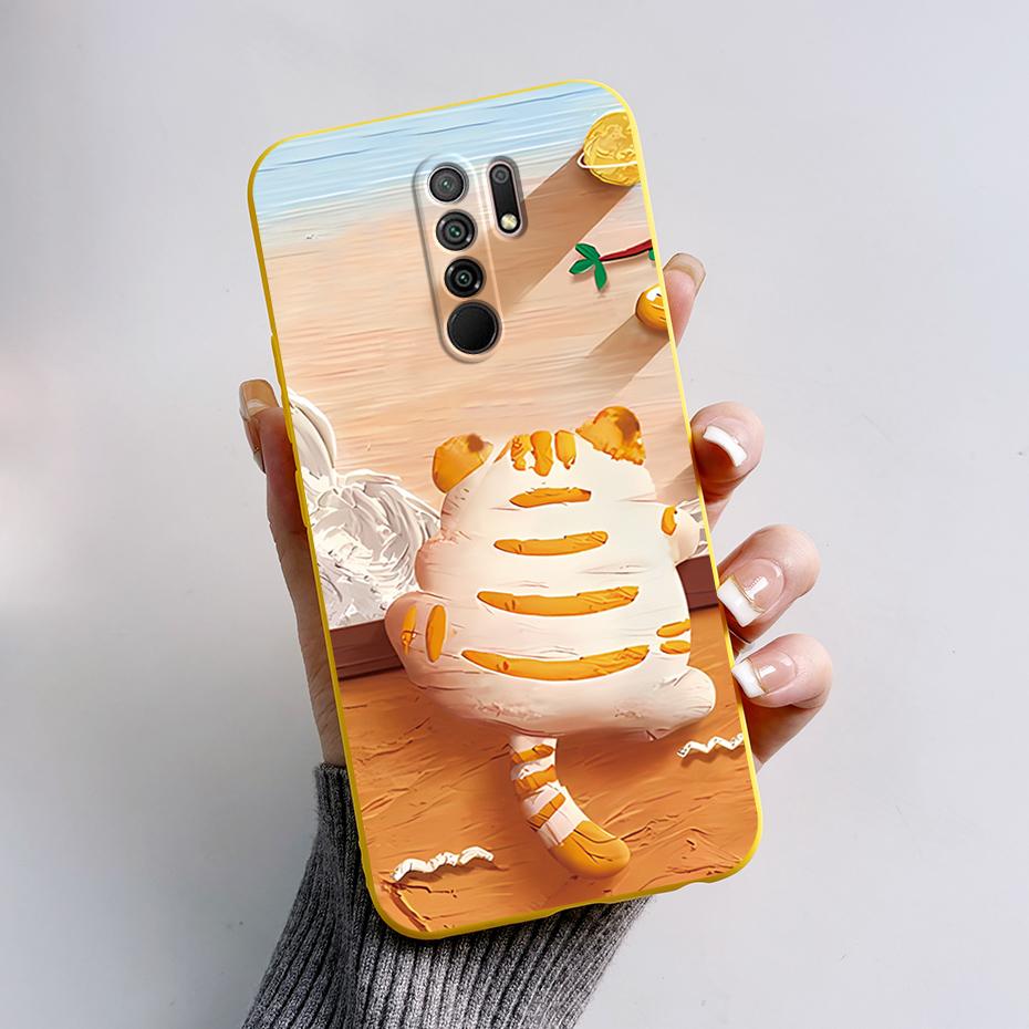 Чехол для Xiaomi Redmi 9 Чехол-крышка для Redmi 9 Prime M2004J19G M2004J19C redmi9 Милый Мультяшный Медведь Силиконовый ТПУ Мягкий Чехол для Телефона Задняя Крышка