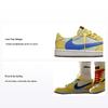 Детские кроссовки Travis Scott x Air 1 Retro Low OG SP PS Canary Yellow Racer-Blue Light-Silver DZ5909-700
