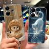For Xiaomi Redmi 13 4G Case Fashion Girl Flower Silicone Soft TPU Shockproof Cover Coque For Redmi13 redemi13 Bumper Phone Case