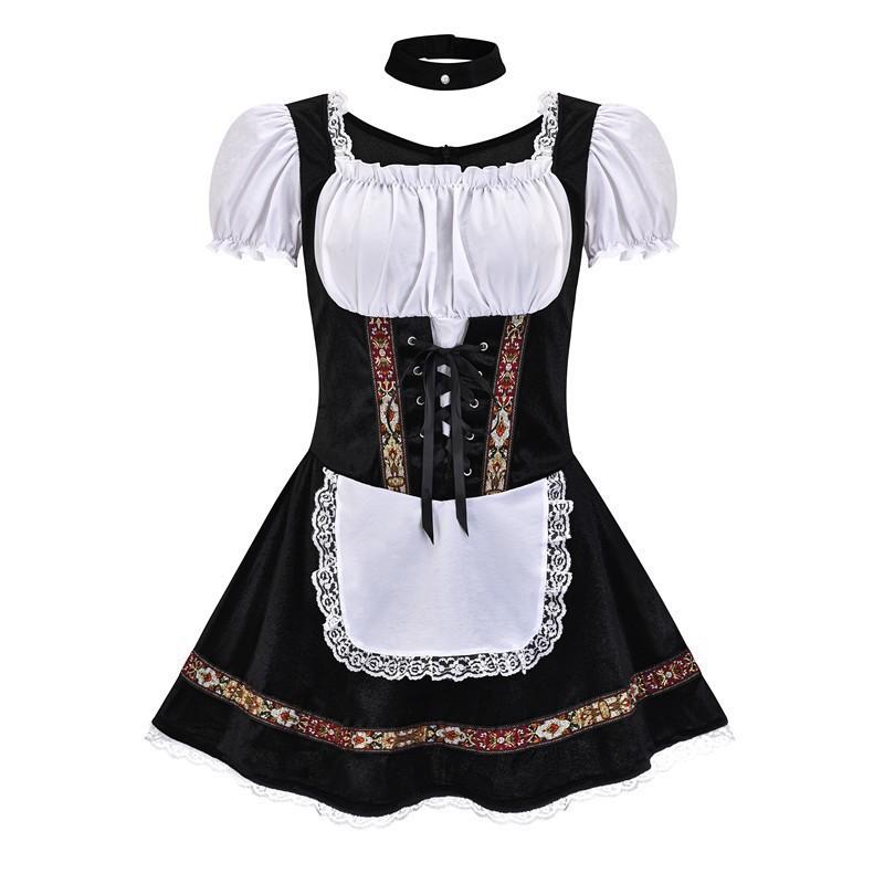 Cosplay Germany Munich Beer Costume Halloween Bar Girl Dress Performance Costume Maid Costume