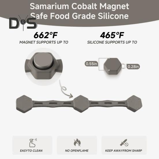 Силиконовая пряжка для фритюрницы, фиксирующая пергаментную бумагу, термостойкие зажимы для подкладок, магнитный держатель для подкладок фритюрницы, предотвращает пригорание кухонной выпечки
