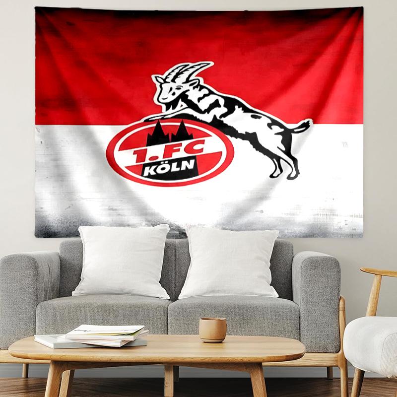FC Koln Print Tapestry, Lightweight Wall Hanging, for Bedroom, Dorm, Living Room, Home Art Decor, Birthday Christmas Gift for Friends