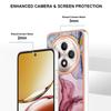 For Oppo Reno12 F 4G/Oppo Reno12 F 5G TPU Case Marble Pattern 2.0mm Electroplating Phone Back Cover