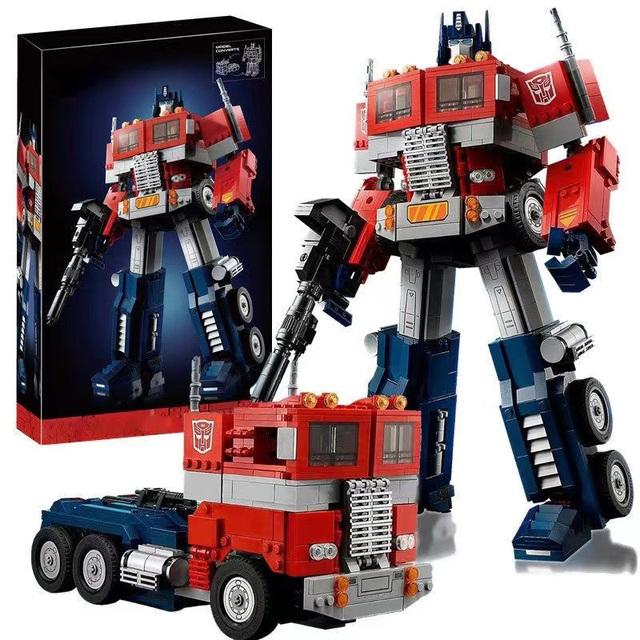 1508PCS Transformation Robot Car Toys Optimus Prime Building Blocks 10302 Truck Autobot Deformation Movies Gift For Children