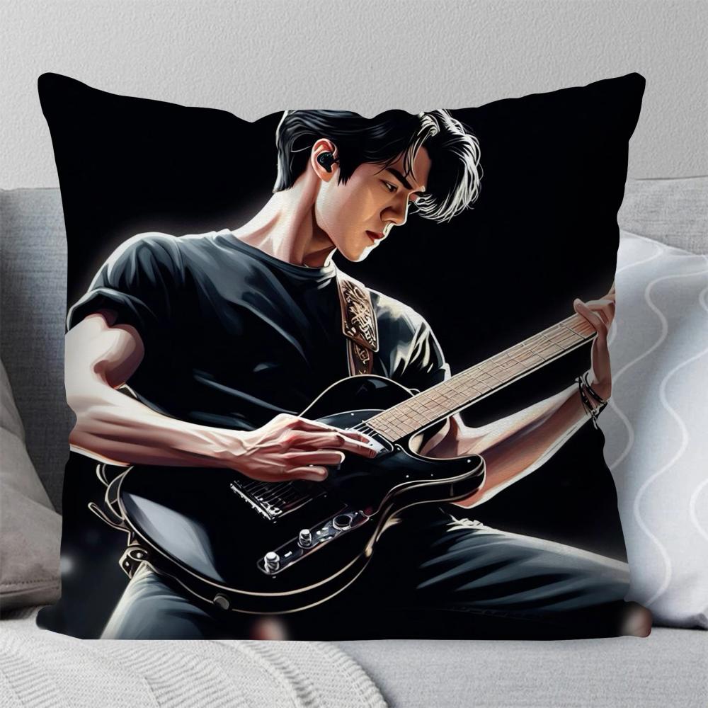 Наволочка с изображением корейской знаменитости Се Хун, квадратная, для спальни, дивана, отдыха, комфорта, автомобиля, гостиной, домашнего декора, 40x40 см.