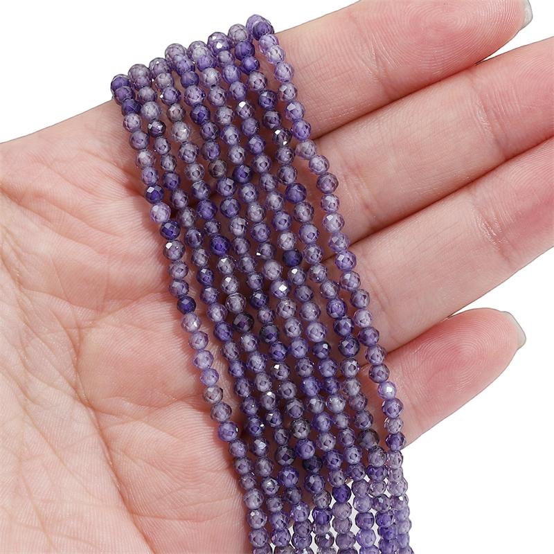 120 шт. Натуральные многоцветные цирконы огранки круглые бусины для изготовления ювелирных изделий своими руками, браслетов, серег