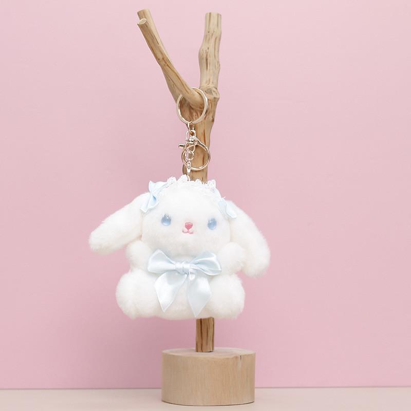 Lolita Plush Rabbit Keychain Bag Decoration Animal Pendant Gift Doll Cartoon