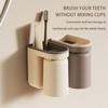 Draining Toothbrush Holder PP Toothpaste Wall Mounted Holder High Quality Toiletries Cup Shelf