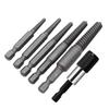 Hexagonal Handle Broken Head Screw Extractor 60mm Black Quick Release Electric Hexagonal Broken Thread Removal Tool Set