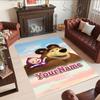 Masha Bear Personalized Text Floor Rug Office Rug Perfect for Balcony Living Rooms Foyer Outdoor Anti-slip Rug Office home decor