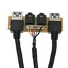 Передняя панель USB3.0+ USB3.0+Порт аудиоразъема высокой четкости Плата вводов/выводов + Внутренний проводной аудиовидеокабель для компьютера для