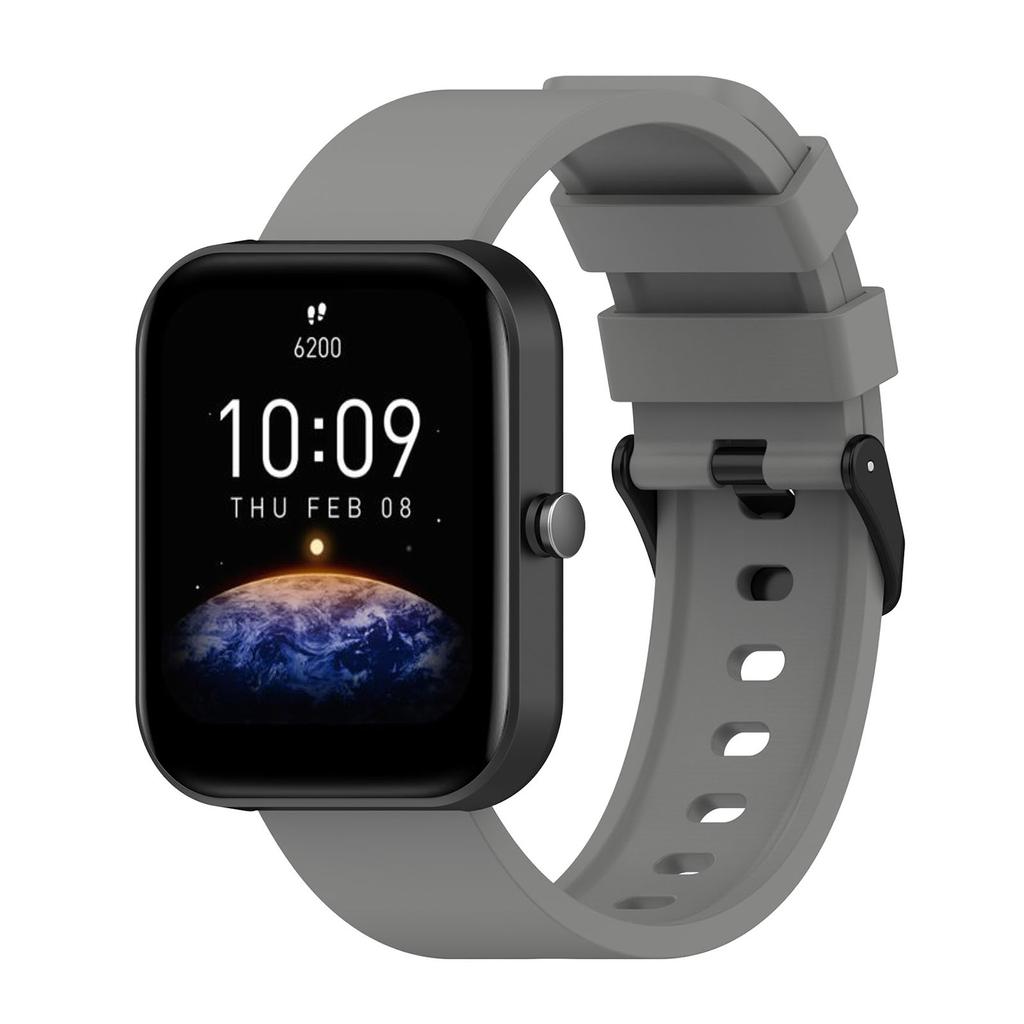 Для умных часов Amazfit Bip 3 Регулируемый мягкий силиконовый ремешок Браслет на запястье