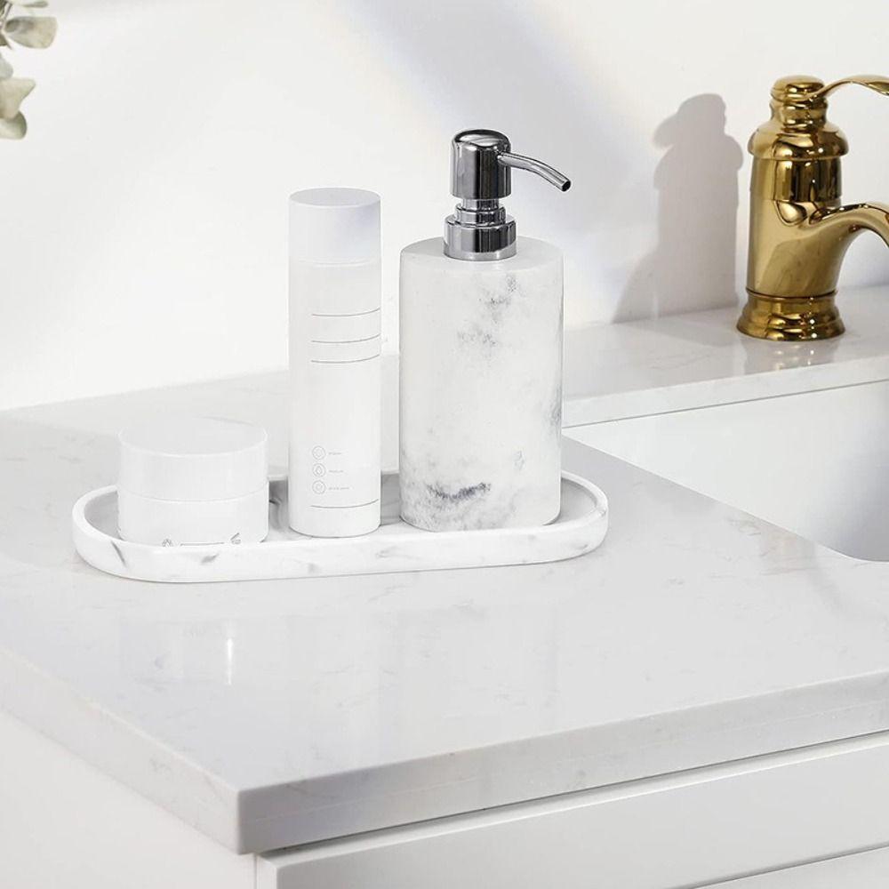 Мраморный поднос для туалетного столика, силиконовый поднос для унитаза, новый поднос для хранения на кухонной столешнице