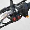 Motorcycle Headlight Handlebar Spotlight Double Flash Switch for 7/8'' 22mm Handlebar Modified Waterproof with Indicator Light Aluminum Alloy