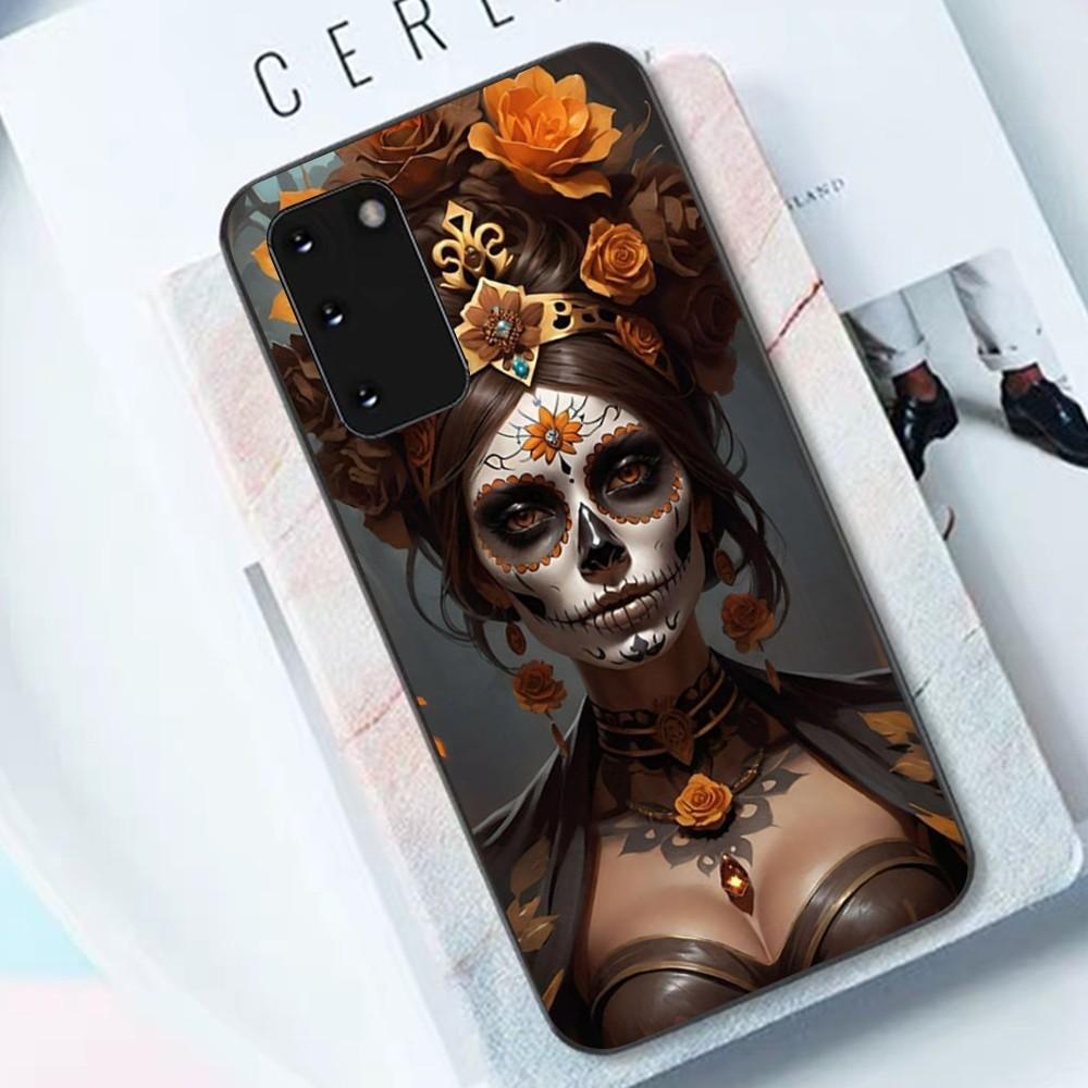 Чехол для телефона Catrina Красивая Девушка Роза Череп для Samsung S 9 10 20 21 22 23 30 23 24 Plus Lite Ultra FE S10lite Fundas